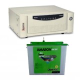 Microtek SEBz 900VA Pure Sine Wave Inverter + Amaron CR200TT (200AH)